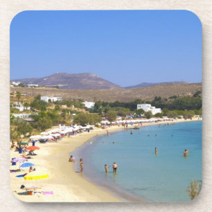 Posavasos Grecia, isla de Paros, playa de Krios desde arriba