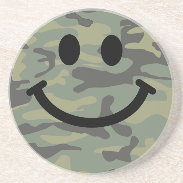 Posavasos Green Camo Face (Frente)