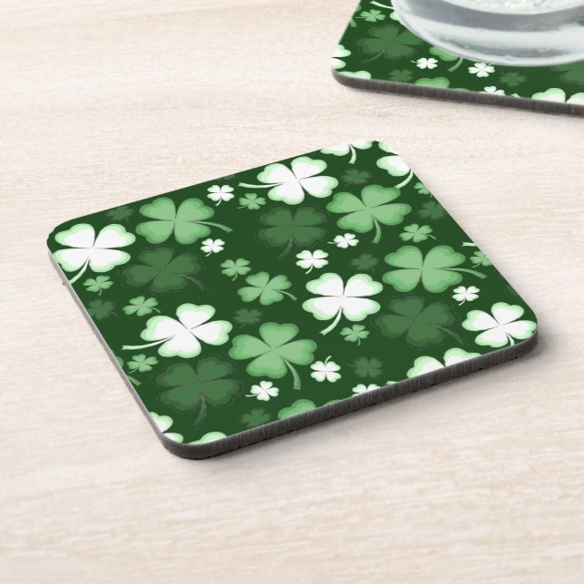 Posavasos Green Shamrock, Día de San Patricio (Lado Izquierdo)