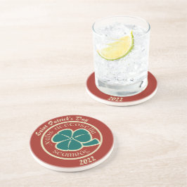 Posavasos Green Shamrock Saint Patrick's Day