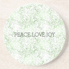 Posavasos Green Sparkle Dots Gold Glitz