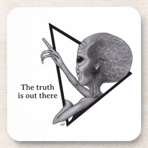 Posavasos Grey Alien, la verdad está ahí fuera