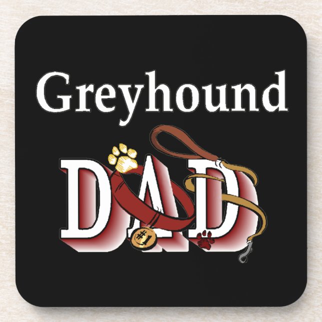 Posavasos Greyhound Dog Dad (Frente)