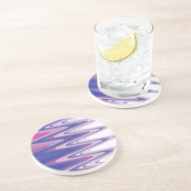 Posavasos Gris azul de Fuchsia (Lado)