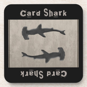 Posavasos Gris de tiburón de tarjeta