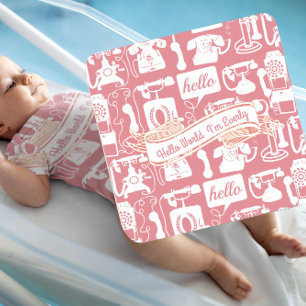 Posavasos Gris retro o cualquier patrón de teléfono de color