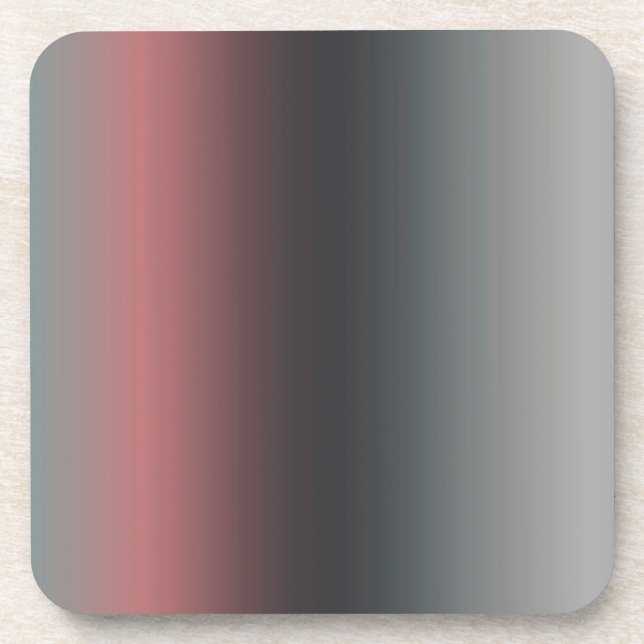 Posavasos Gris, rosa, gradiente negro, Ombre. (Frente)