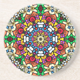 Posavasos Groovy Funky Flower Power Coaster