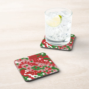 Posavasos Groovy Funky Mod Retro Patrón de Navidades