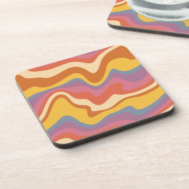 Posavasos Groovy Retro Pattern (Lado Izquierdo)