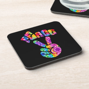 Posavasos Groovy Retro Peace Hand