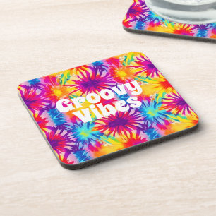 Posavasos Groovy Vibes Tie Dye Personalizable