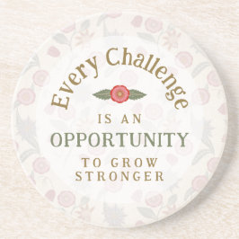 Posavasos "Grow Stronger" Affirmation