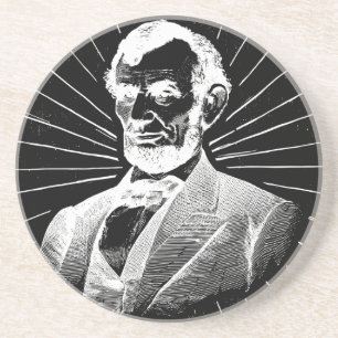 Posavasos grunge abraham lincoln