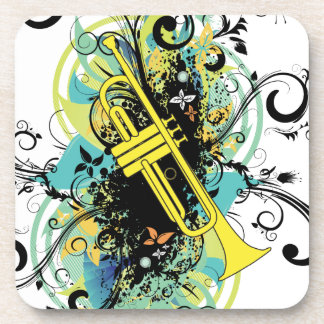 Posavasos Grunge Swirl Trumpet