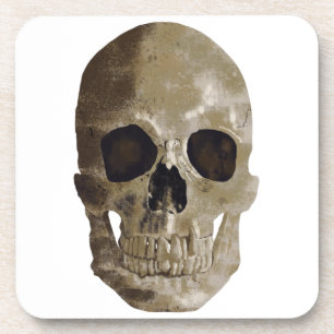 Posavasos Grungy Skull Halloween