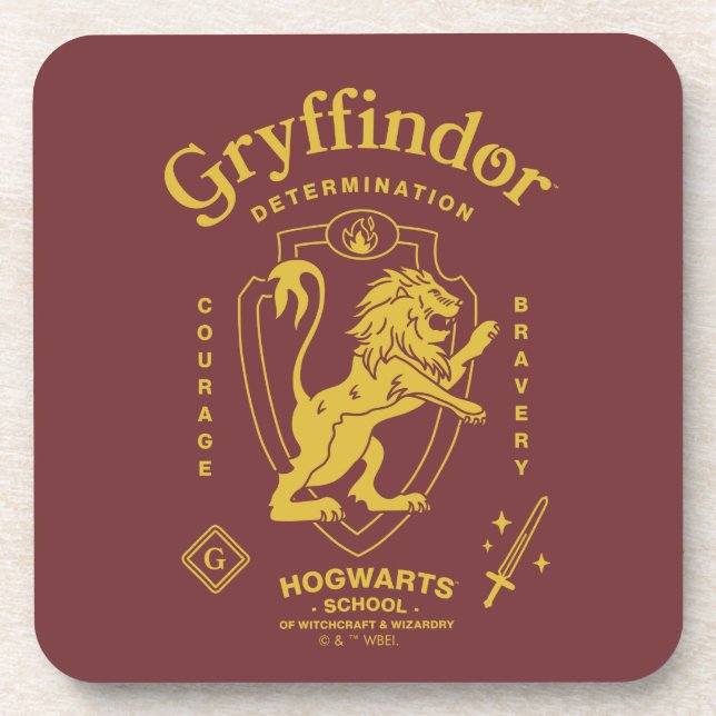 Posavasos GRYFFINDOR™ Determinación Coraje Valentía Escudo (Frente)