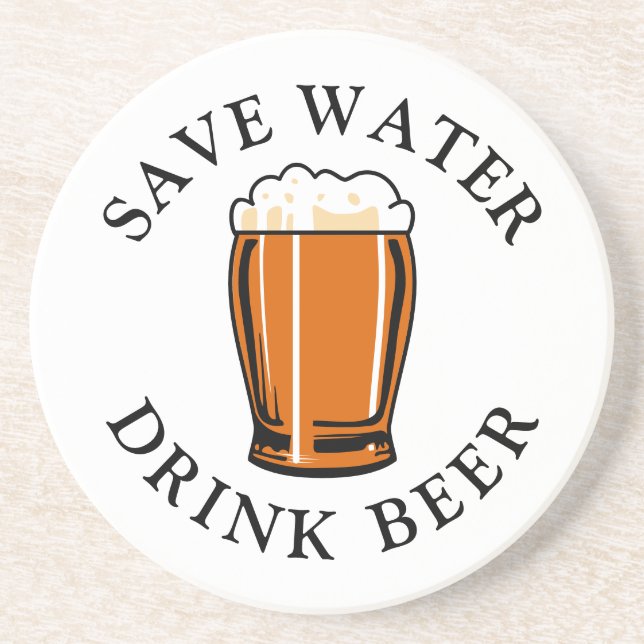 Posavasos Guardar cerveza para beber agua (Frente)