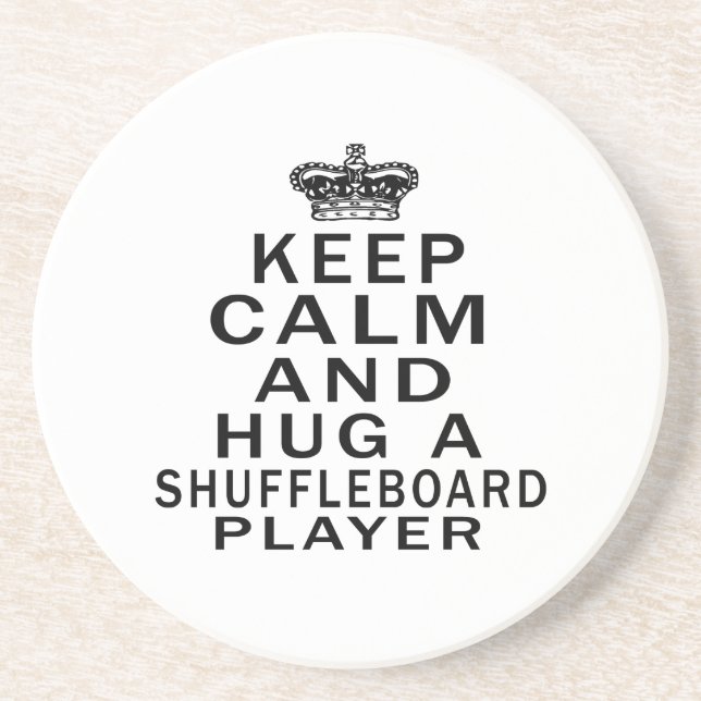 Posavasos Guarde la calma y abrace a un jugador del (Frente)