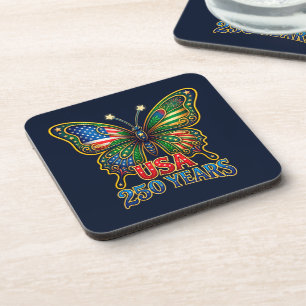 Posavasos ¡Guau! Alas de la Libertad Mariposa USA 250 Años