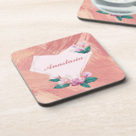 Posavasos Guay, asombroso, corazón rosado