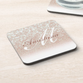 Posavasos Guay, asombroso, nombre de Purpurina rosado