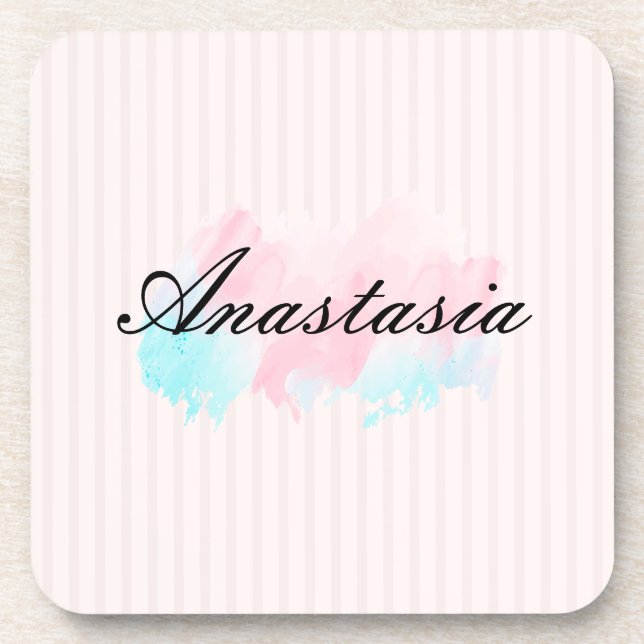 Posavasos Guay, asombroso, parca rosada (Frente)