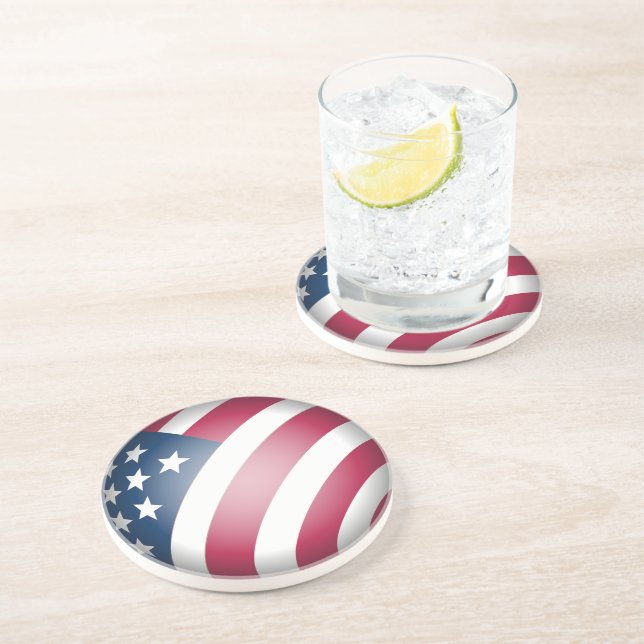 Posavasos Guay, Fun Patriotic Bandera de Estados Unidos (Lado)