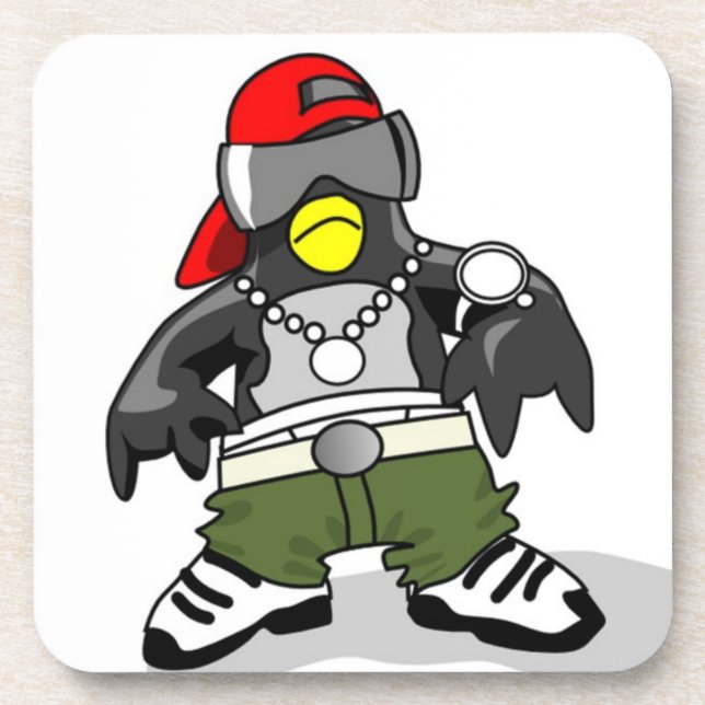 Posavasos Guay Hip Hop Penguin (Frente)
