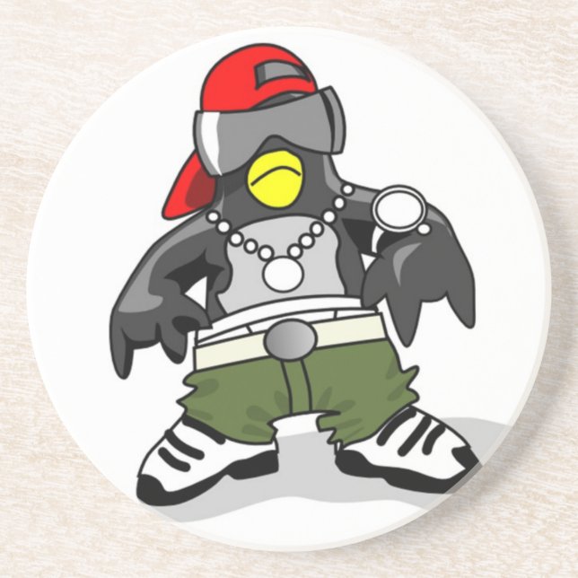 Posavasos Guay Hip Hop Penguin (Frente)