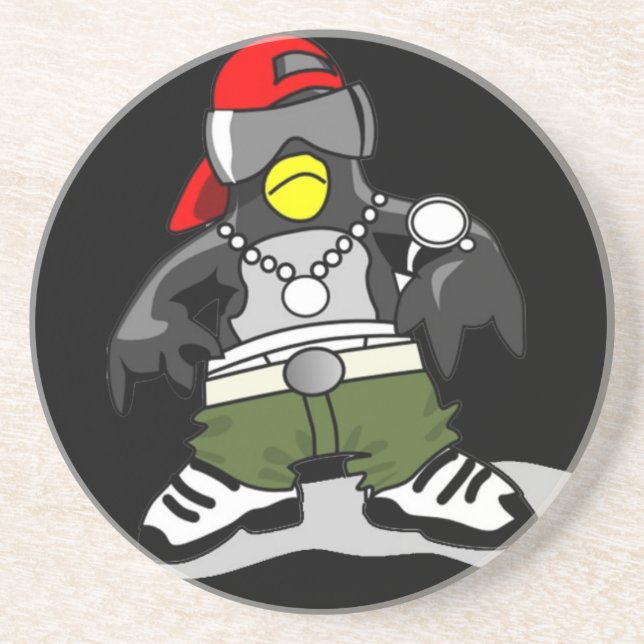 Posavasos Guay Hip Hop Penguin (Frente)