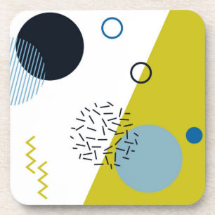 Posavasos Guay, moderno, moderno, geométrico verde Memphis