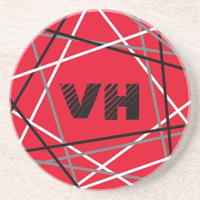 Posavasos Guay Resumen de Iniciales de Nombres de Guitarra R (Frente)