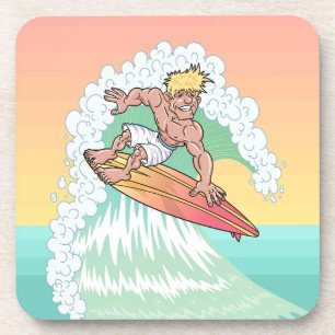 Posavasos Guay Sunset Surfer