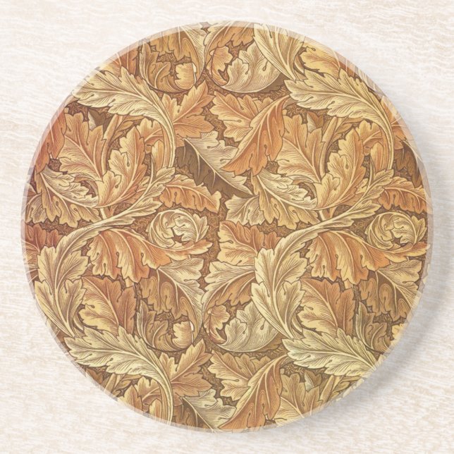Posavasos Guillermo Morris Acanthus Brown Saltos de Otoño (Frente)