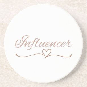 Posavasos Guión de influencer, regalo de cumpleaños para ell