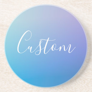 Posavasos Guión moderno editable Ombre colorido