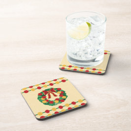Posavasos Guirnalda de Navidad tejida