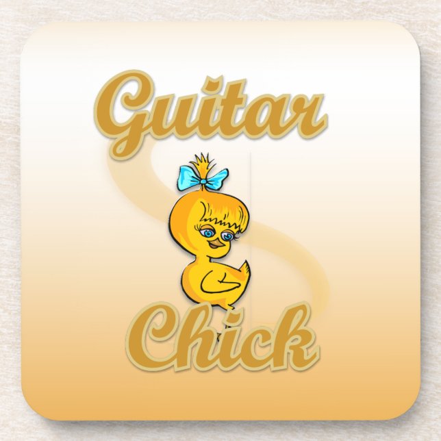 Posavasos Guitar Chick (Frente)