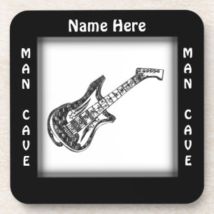 Posavasos Guitar Man Cave PERSONALIZAR Coaster
