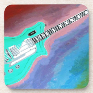 Posavasos Guitarra Verde