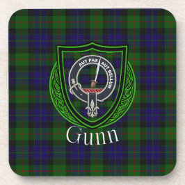 Posavasos Gunn Scottish Clan Tartan & Crest