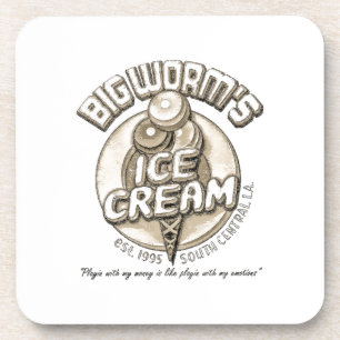 Posavasos Gusano grande negro