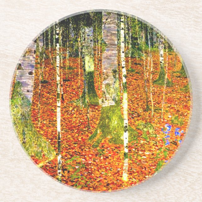 Posavasos Gustav Klimt Birch Trees (Frente)