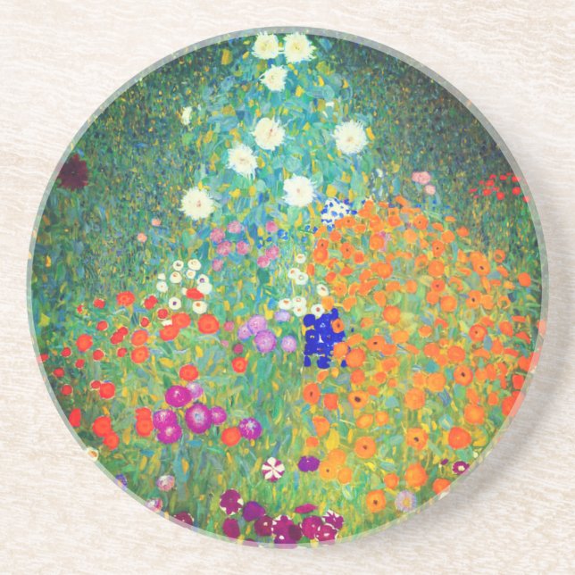 Posavasos Gustav Klimt Flower Garden (Frente)