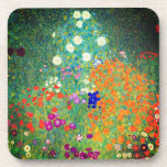 Posavasos Gustav Klimt Flower Garden<br><div class="desc">Casas de postas con el jardín de flores de Gustav Klimt's oil (1906). Un bonito jardín de flores moradas,  rojas,  blancas,  azules y naranjas. Un gran regalo para los amantes del arte Art Nouveau y austriaco.</div>