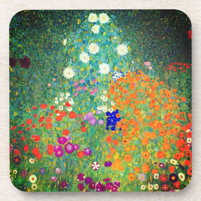 Posavasos Gustav Klimt Flower Garden (Frente)