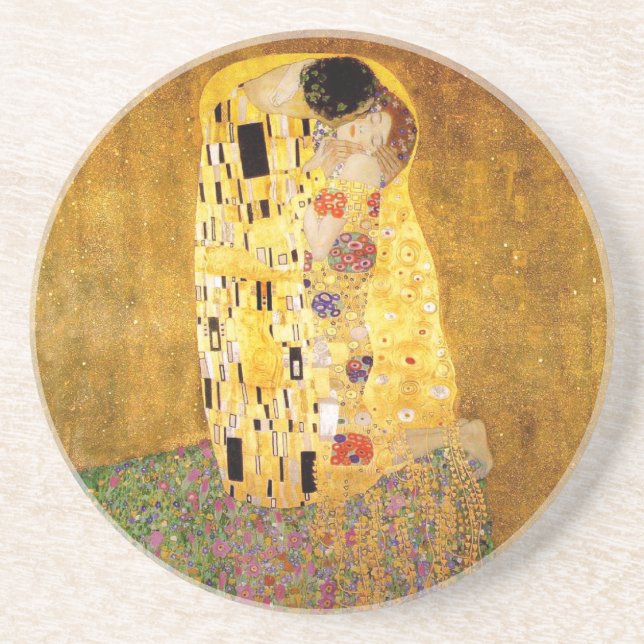 Posavasos Gustav Klimt La Pintura Clásica Del Beso (Frente)