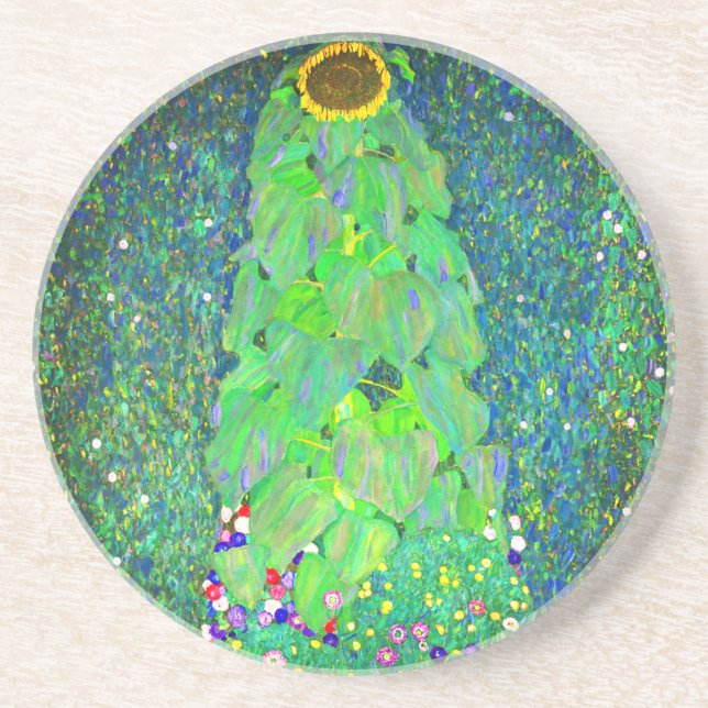 Posavasos Gustav Klimt Sunflower (Frente)