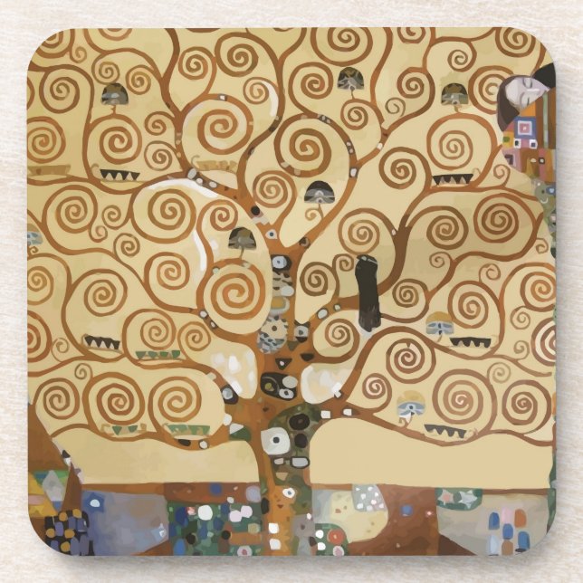 Posavasos Gustav Klimt Tree Of Life (Frente)
